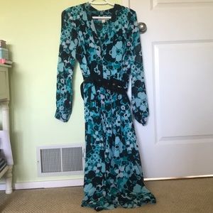 Floral Chiffon Shirtdress